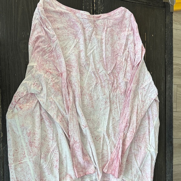 lululemon back in action long sleeve shirt size 16 Cirrus Wash White Pink Peony - Picture 1 of 5